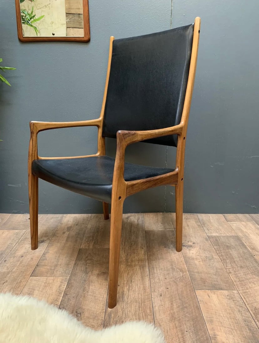 Image of Danish Teak Armchair By Johannes Andersen For Mogens Kold, Mid Century, Retro