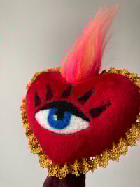 Image 2 of Flaming heart art Doll