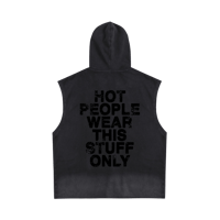 Image 2 of CutJagged HPWTSO Vintage Washed Zip-Up Hooded TankTop