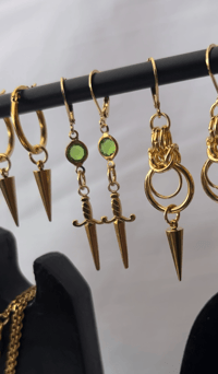 Image 2 of Gold Selina Hoops