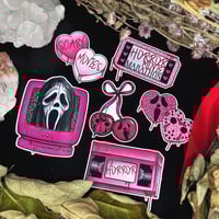 Pink Horror Magnet Pack - 6 Magnets