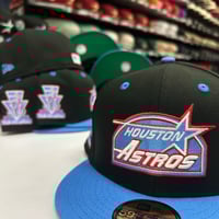 Image 2 of New Era 59Fifty Black Sky Blue 35th