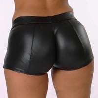 Image 3 of  High Waist Faux PU Leather 