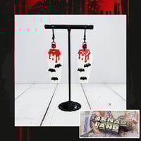 Bloody Bat Coffin Earrings