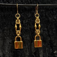 Image 1 of Locks of Gold Earrings