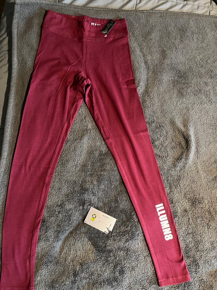 Image of Burgundy leggings 