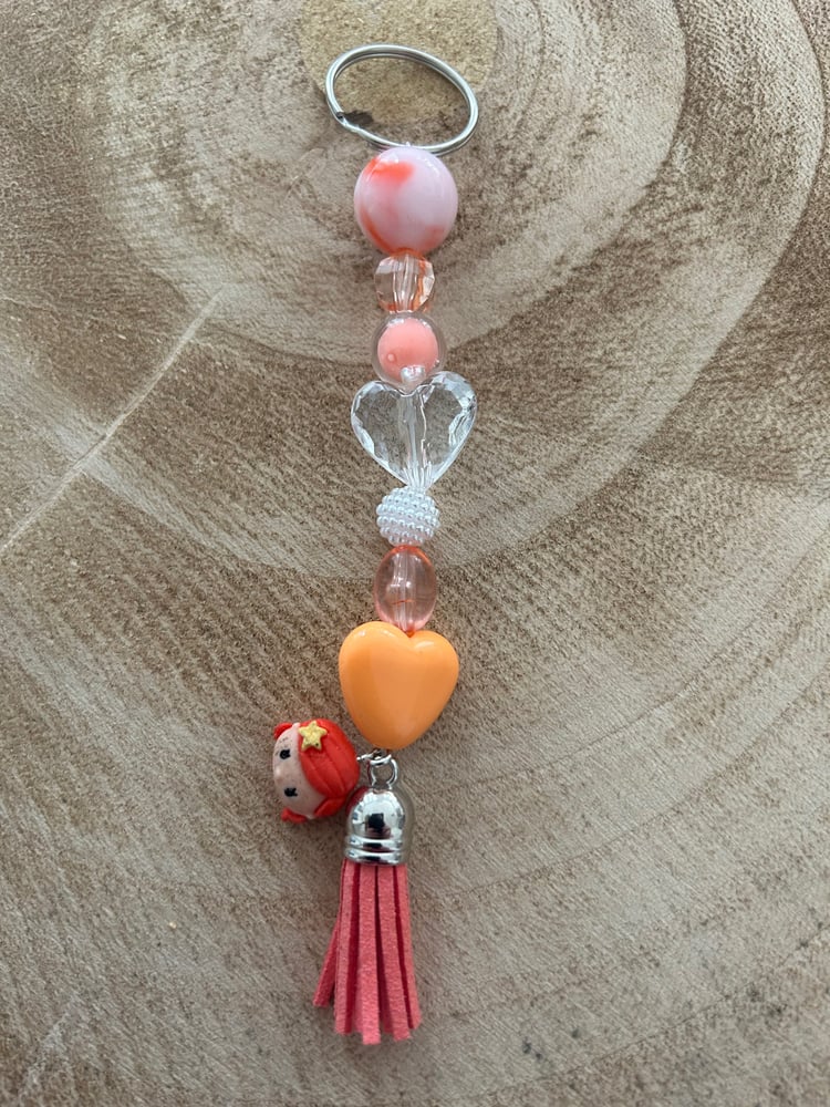 Image of Peach & Orange keychain 