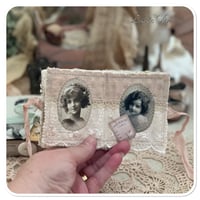 Image 6 of Vintage style button box and snippet book