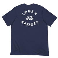 Image 2 of LOWER AZ RAISED White font Unisex t-shirt