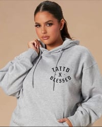 45% off SPECIAL OFFER!!! Tattd&Blessed Heather grey Hoodie!!! 🩶