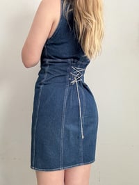 Image 2 of Vintage 90s denim dress // 38