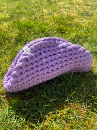 Image 2 of Sew You Large Dumpling Bag in Lilac💜