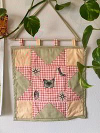 Image 1 of butterfly quilted wall hanging