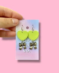 Heart & Bow Earrings