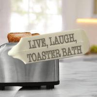 LIVE, LAUGH, TOASTER BATH TAGS