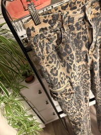 Image 2 of Fashion Nova leopard jeans 