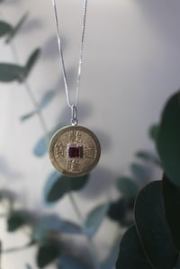 Image 2 of Garnet Coin Talisman 