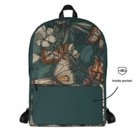 Image 4 of Boho Nature Cottagecore Inspired Butterflies In The Forest Backpack