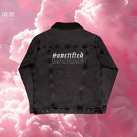 Image 8 of ‘Sanctified Baddie’ Denim Jean Jacket 