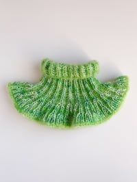 Image 1 of Sofie and Iris Dreamy Green Mohair Collar