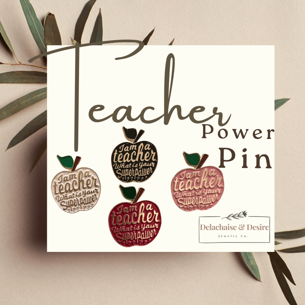Image of Teacher Power Pin