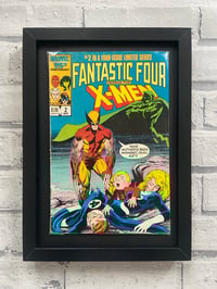 Image 1 of Fantastic Four versus The X-Men, framed complete vintage Marvel comic, No 2 March 1987
