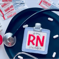 RN-credible Nurse Badge Cookie