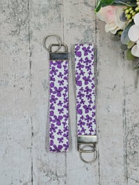 Image 1 of Chunky Glitter Butterfly Wristlet Keychain