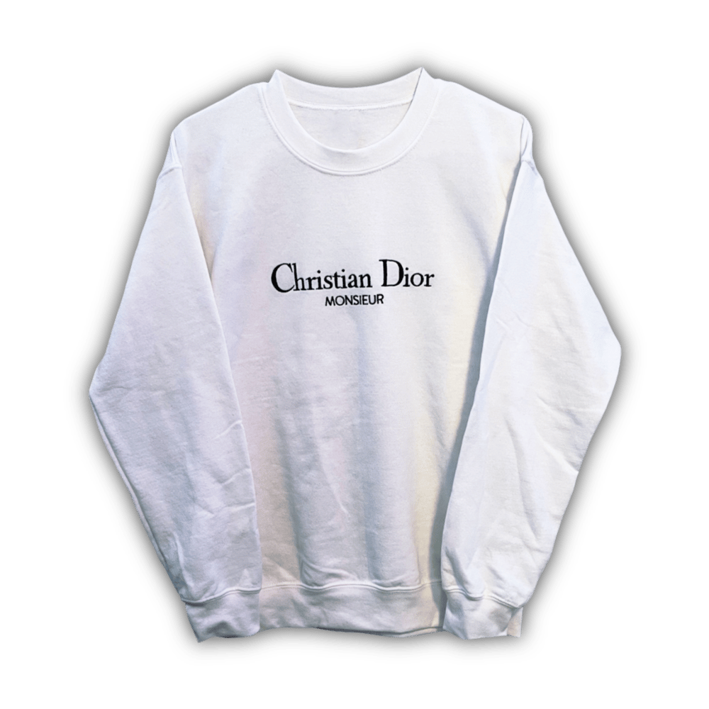 White Dior Sweatshirt TWIN DRAGON