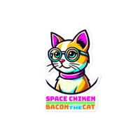 Image 3 of BACON THECAT Bubble-free Stickers