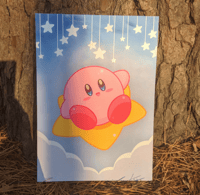 Kirby in the clouds print