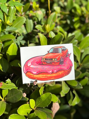 Image of Bavarian Kreme Pink Donut Decal