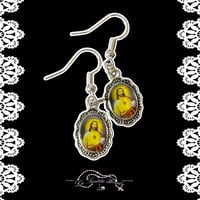 Image 1 of Sanctus Charm Earrings - Silver 