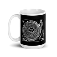 Image 1 of Turntable black white black glossy mug