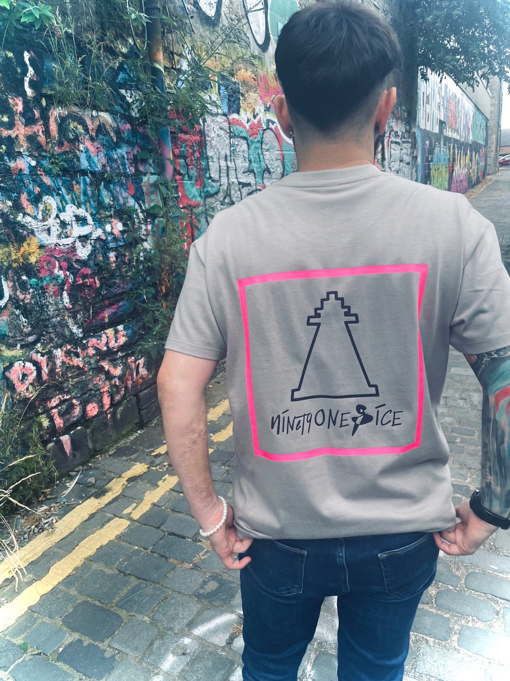 Image of Moon Grey Script Tee