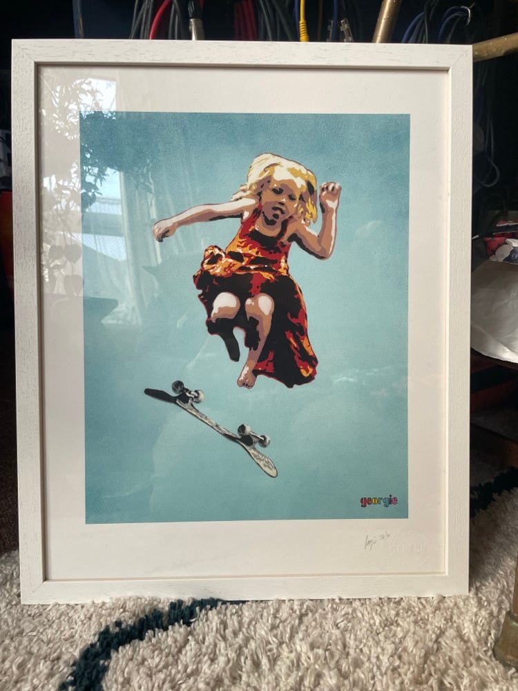 Image of Skater Girl. Giclée print.