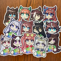Image 2 of (IN STOCK) Umamusume 3in Carat Vinyl Stickers