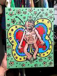 butterfly man. canvas