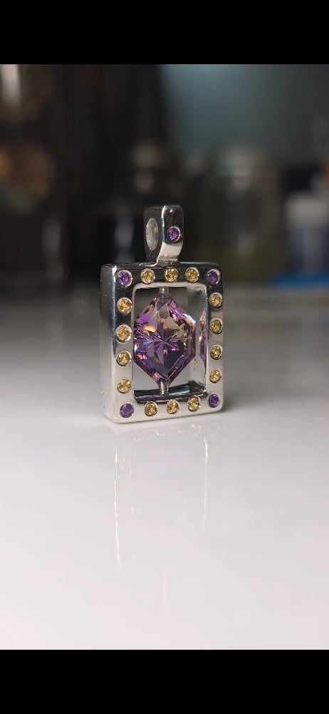 Image of Ametrine Orbit Pendant 