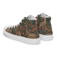 Image 16 of Boho Nature Cottagecore Inspired Deer in The Forest Men’s high top canvas shoes