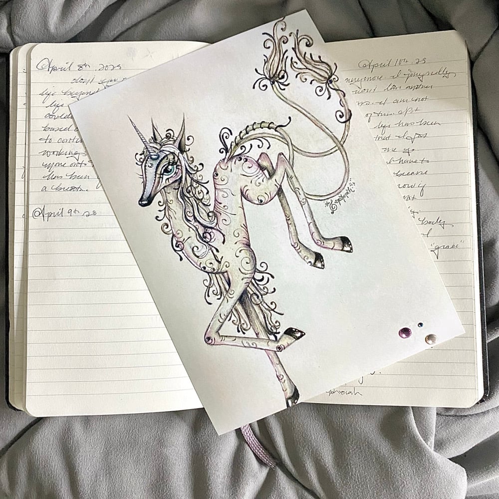 Image of everlasting unicorn art print (sizes available) 