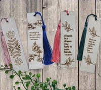 Image 1 of Wooden Bookmarks -floral