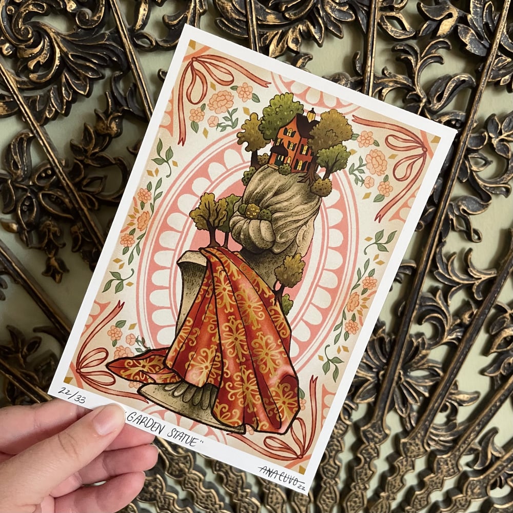 Image of Garden Statue Print