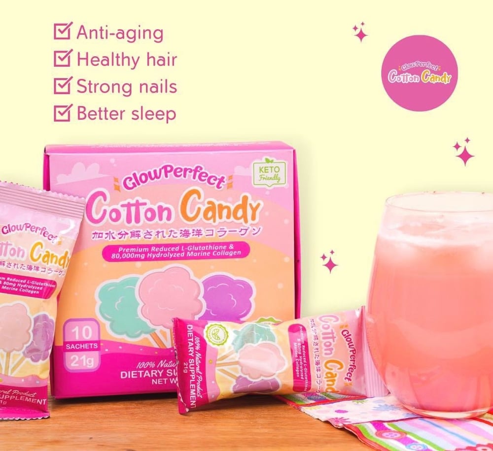 Image of Glow Perfect Cotton Candy Collagen Drink