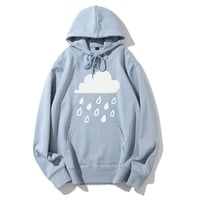 Image 3 of 3D puffy rain cloud pastel hoodie