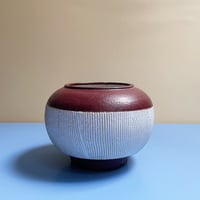 Image 1 of Vase - Thrown / Burgundy 