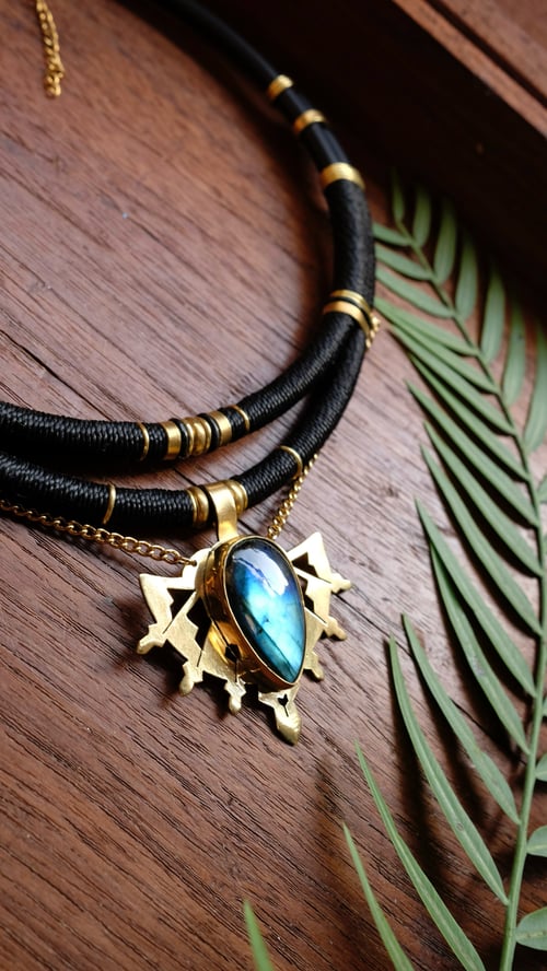 Image of Surya labradorite necklace