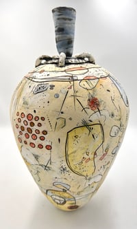 Image 1 of Pale Yellow and Cream Vessel- Cynthia Marks