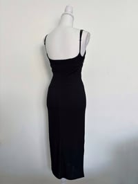Image 4 of Vintage black maxi dress // S