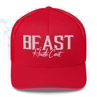 Image 5 of Beast Embroidered Trucker Cap with mesh back